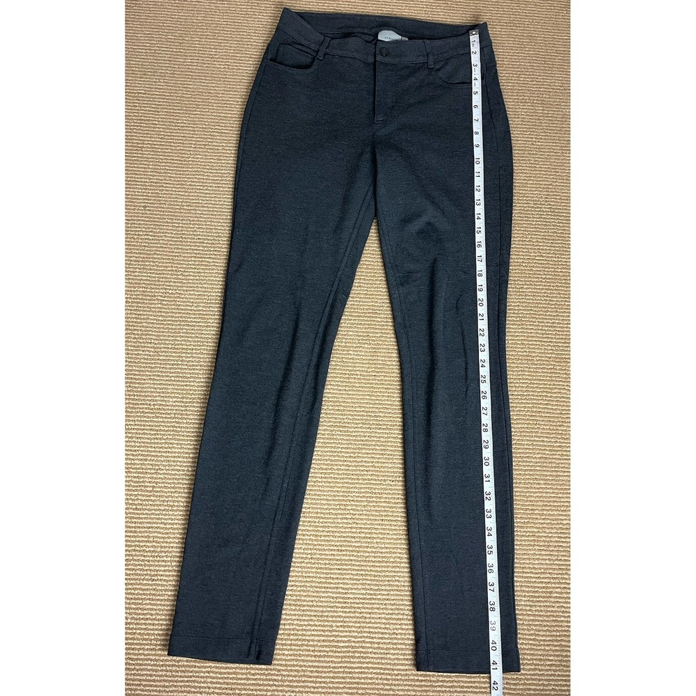 Athleta‎ Women's Avenue Ponte Skinny Pants Size 8 Dark Gray Stretch Pockets - Picture 5 of 10